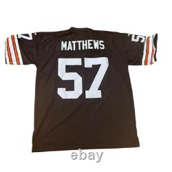 Reebok Cleveland Browns Jersey Men Sz XL Clay Matthews #57 Stitched Retired NWT