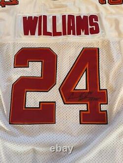 Reebok NWT NFL On Field Buccaneers Jersey Cadillac Williams AUTOGRAPHED SZ48