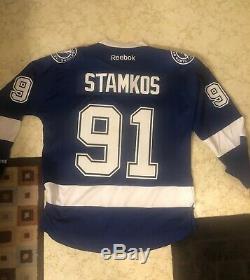 Reebok Premier NHL Jersey Tampa Bay Lightning Steven Stamkos Blue sz Mens Medium