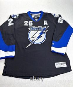 Reebok Tampa Bay Lightning Martin St. Louis #26 Black/Blue NHL Jersey XL
