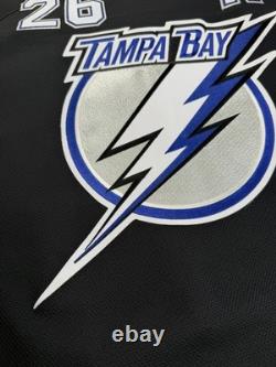 Reebok Tampa Bay Lightning Martin St. Louis #26 Black/Blue NHL Jersey XL