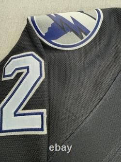 Reebok Tampa Bay Lightning Martin St. Louis #26 Black/Blue NHL Jersey XL
