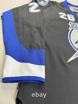Reebok Tampa Bay Lightning Martin St. Louis #26 Black/Blue NHL Jersey XL