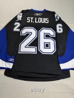 Reebok Tampa Bay Lightning Martin St. Louis #26 Black/Blue NHL Jersey XL