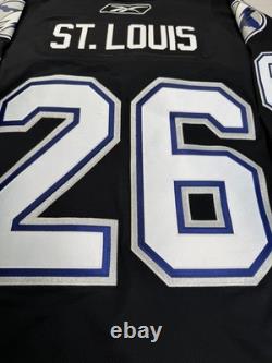 Reebok Tampa Bay Lightning Martin St. Louis #26 Black/Blue NHL Jersey XL
