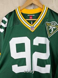 Reggie White 1993 Green Bay Packers NFL Mitchell & Ness Throwback Men's Jersey