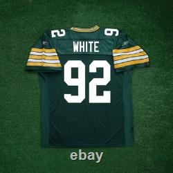 Reggie White Reebok Green Bay Packers NFL Authentic On-Field EQT Home Jersey