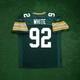 Reggie White Reebok Green Bay Packers Nfl Authentic On-field Eqt Home Jersey
