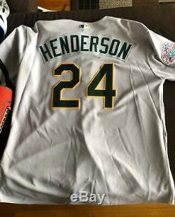 Rickey Henderson Authentic As jersey 56 Battle Of The Bay Patch