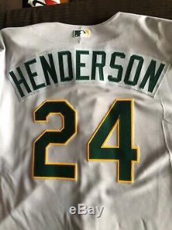 Rickey Henderson Authentic As jersey 56 Battle Of The Bay Patch