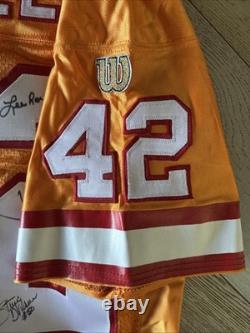 Ricky Bell #42 Tampa Bay Buccaneers Jersey Size 46 Signed By 1970's Players