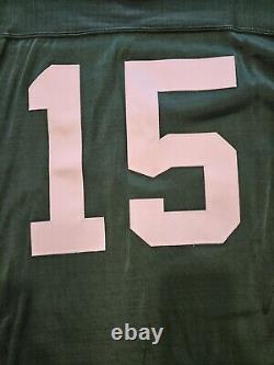 Ripon Sand Knit Green Bay Packers Bart Starr durene Authentic Jersey Rare Sz 46