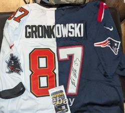 Rob Gronkowski Signed New England Patriots Tampa Bay Buccaneers Jersey With Jsa