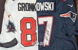 Rob Gronkowski Signed New England Patriots Tampa Bay Buccaneers Jersey With Jsa