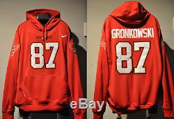 Rob Gronkowski Tampa Bay Bucs Jersey NFL Hooded Sweatshirt Embroidered Hoodie