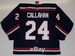 Ryan Callahan 2005 World Juniors Team USA Nike Jersey Blue Tampa Bay Lightning