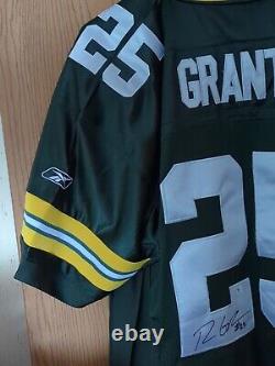 Ryan Grant Hand Signed Green Bay Jersey #25 Green Size 52 With COA New Authentic