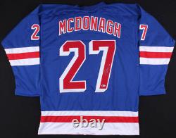 Ryan McDonagh Signed New York Rangers Jersey (Beckett COA) Tampa Bay Defensman