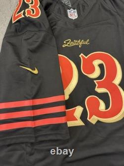 San Francisco 49 Christian Mccaffrey 23 Men's Xxl Jersey Faithful To The Bay New