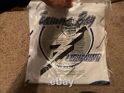 Size 46 Tampa Bay Lightning Authentic Adidas Reverse Retro NHL BNWT