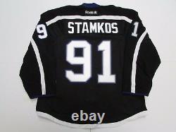Stamkos Tampa Bay Lightning Black Third Team Issued Reebok Edge 2.0 7287 Jersey