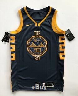 Stephen Curry Golden State Warriors Nike City Edition Indigo The Bay Jersey XL