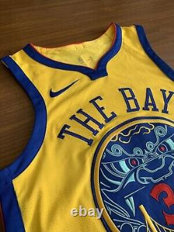 Stephen Curry Warriors Nike The Bay Chinese New Year Authentic Jersey S Small 40