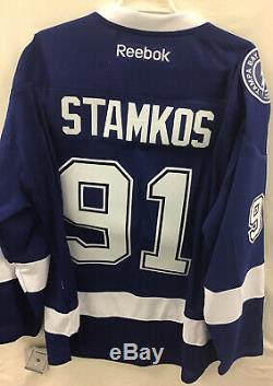 Steven Stamkos Tampa Bay Lightning Blue Reebok Jersey Size XL