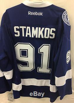 Steven Stamkos Tampa Bay Lightning Blue Reebok Jersey Size XL