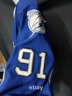 Steven Stamkos Tampa Bay Lightning Bolts Jersey Size Large 52 Fight Strap