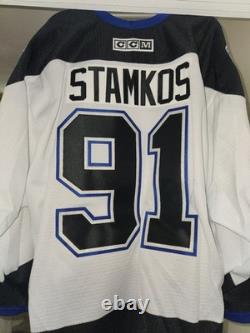 Steven Stamkos Tampa Bay Lightning White Official Throwback Jersey Size L