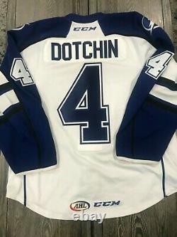 Syracuse Crunch Game Worn Jake Dotchin Reebok Jersey Tampa Bay Lightning