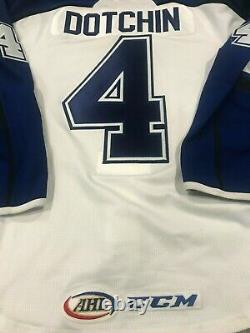 Syracuse Crunch Game Worn Jake Dotchin Reebok Jersey Tampa Bay Lightning