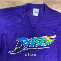 TAMPA BAY DEVIL RAYS VINTAGE 90s MAJESTIC MLB BASEBALL JERSEY LARGE NWT