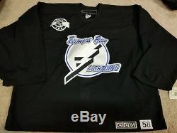 TAMPA BAY LIGHTNING 03'04 Goalie NEW Black Game Issued Practice Pro Jersey 58