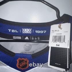 TAMPA BAY LIGHTNING Authentic ADIDAS Reverse Retro 2.0 Hockey Jersey Size 54 NWT