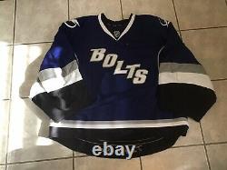 TAMPA BAY LIGHTNING Size 58G Pro Goalie Cut Third Style Jersey Direct From Team