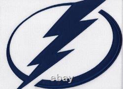 TAMPA BAY LIGHTNING size 52 = Large white away Adidas Authentic Hockey Jersey