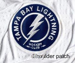 TAMPA BAY LIGHTNING size 52 = Large white away Adidas Authentic Hockey Jersey