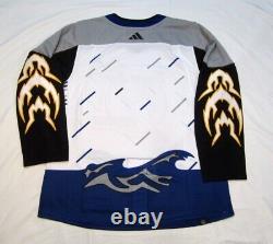 TAMPA BAY LIGHTNING size 60 = 3XL 2022 Reverse Retro 2.0 ADIDAS HOCKEY JERSEY