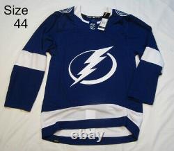 TAMPA BAY LIGHTNING sze 44 XSmall Prime Green Adidas NHL Authentic Hockey Jersey