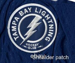 TAMPA BAY LIGHTNING sze 44 XSmall Prime Green Adidas NHL Authentic Hockey Jersey