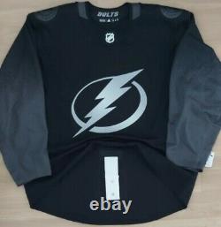 TEAM ISSUED Tampa Bay Lightning Jersey ADIDAS MIC SIZE 60 authentic alternate