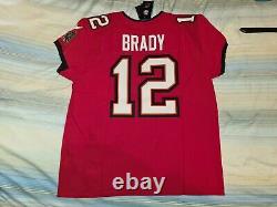 TOM BRADY 12 TAMPA BAY BUCCANEERS Red Nike VAPOR Elite Football Jersey sz 52 NWT