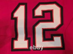 TOM BRADY 12 TAMPA BAY BUCCANEERS Red Nike VAPOR Elite Football Jersey sz 52 NWT