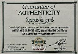 TOM BRADY Signed Jersey Tampa Bay New England Patriots NFL Super Bowl FRAMED COA