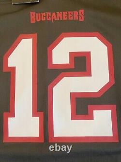 TOM BRADY TAMPA BAY BUCCANEERS PEWTER NIKE Women's Small Jersey New With Tags