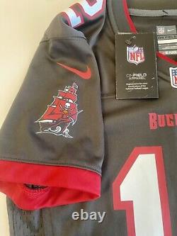 TOM BRADY TAMPA BAY BUCCANEERS PEWTER NIKE Women's Small Jersey New With Tags