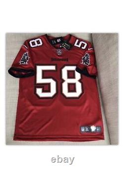 Tampa Bay Buccaneers #58 Shaquil Barrett Nike On Field Jersey Red Stitched Lg