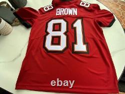 Tampa Bay Buccaneers #81 Antonio Brown Nike On Field Jersey Red 3X Stitched Md